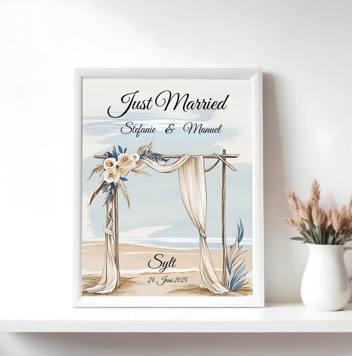 Mock up Poster mit weissem Rahmen