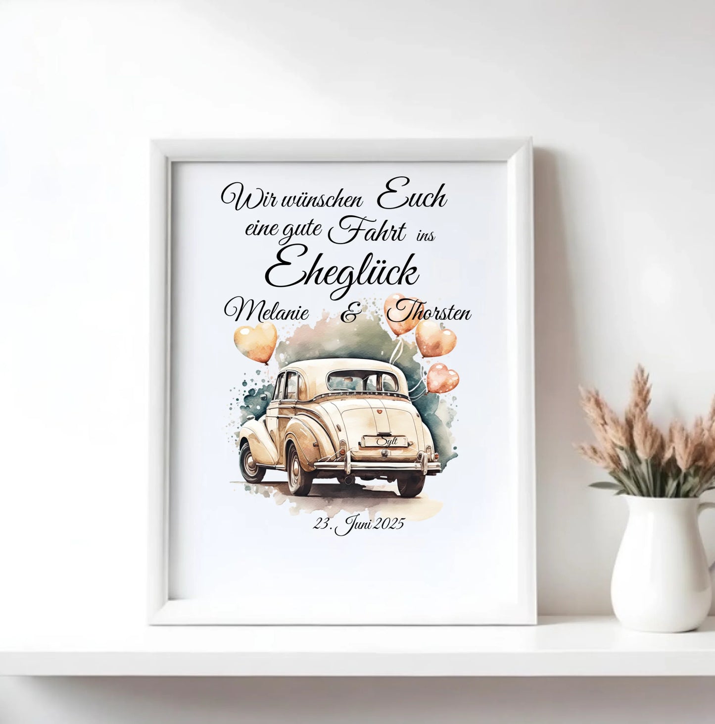 Mock up Poster mit weissem Rahmen