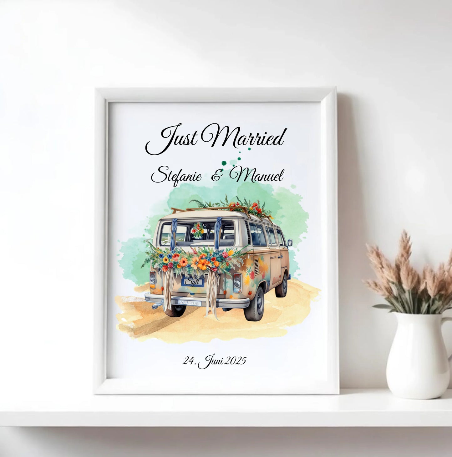 Mock up Poster mit weissem Rahmen