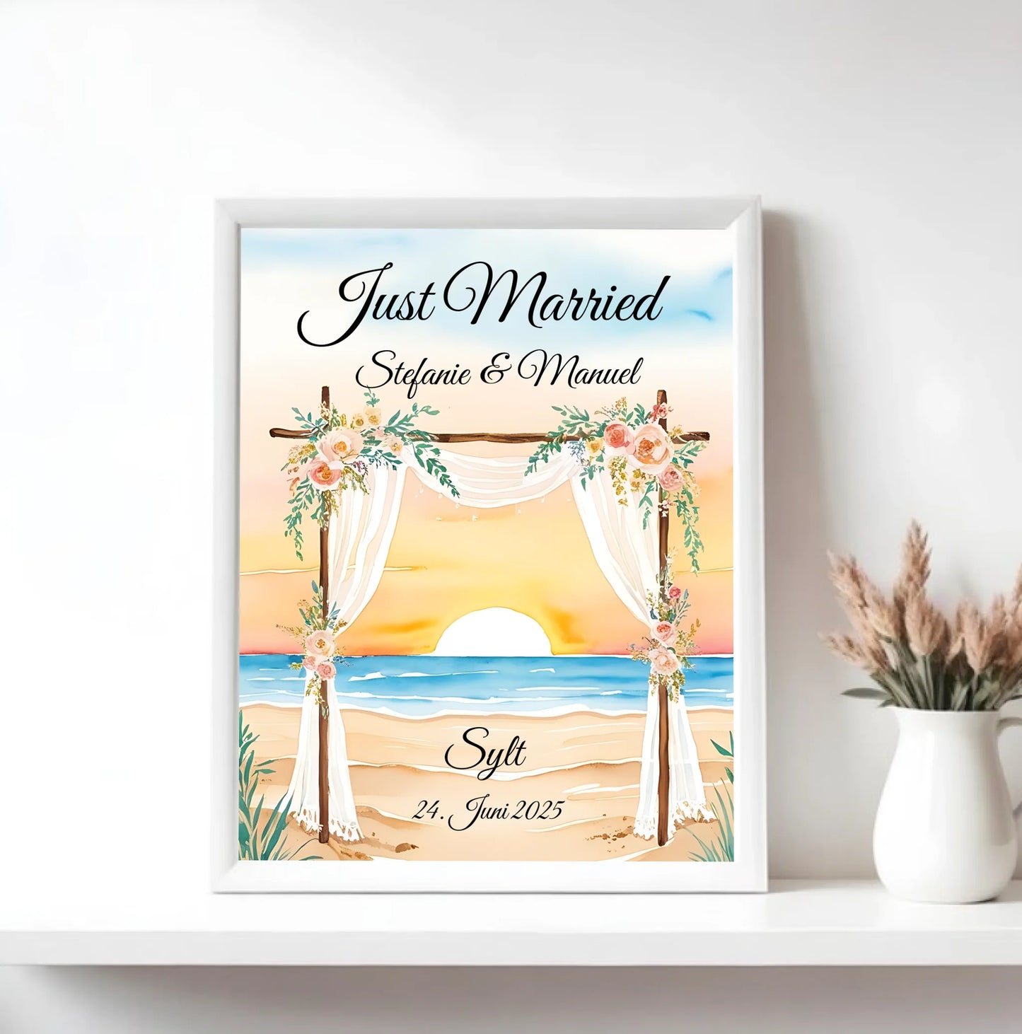 Mock up Poster mit weissem Rahmen