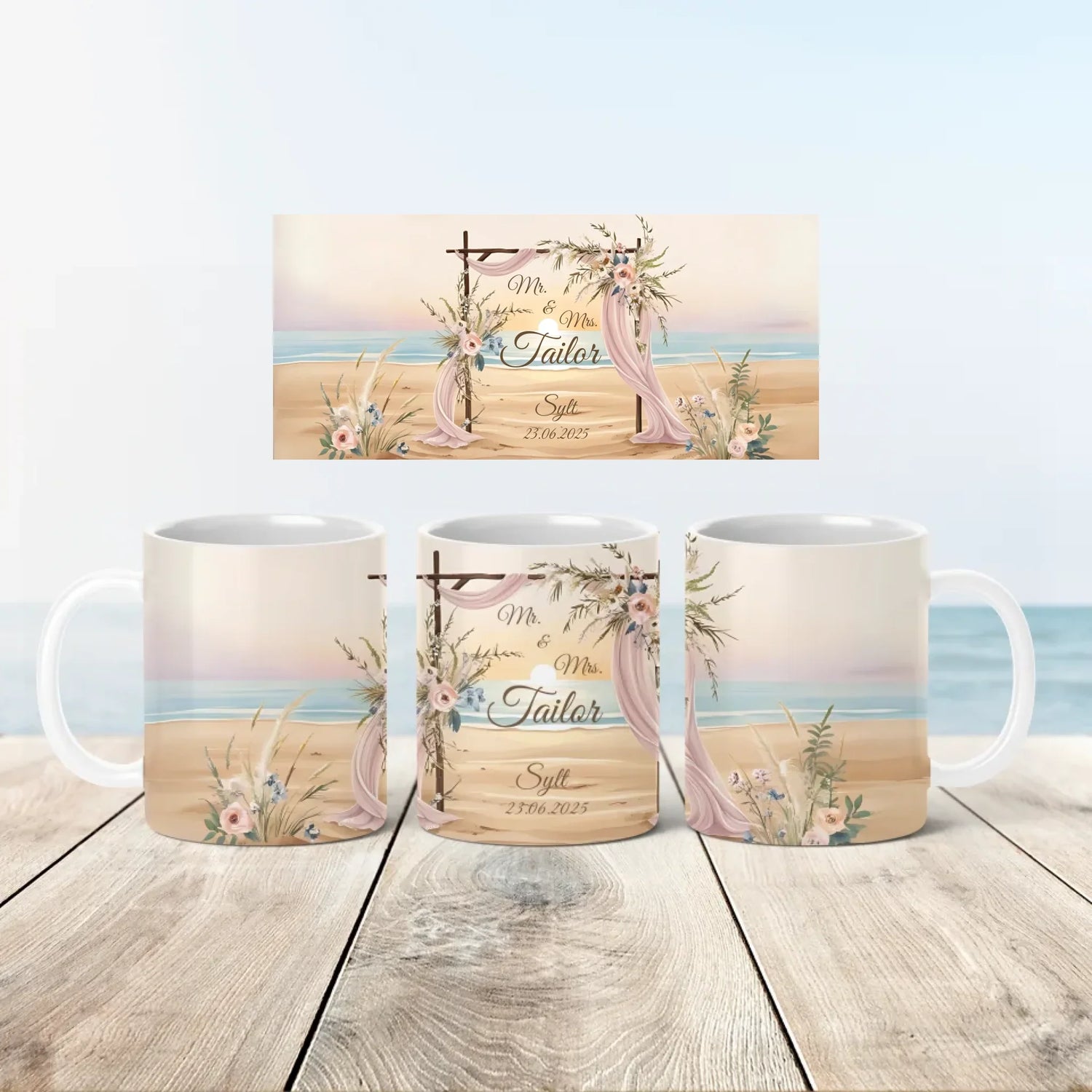 Hier findest du unsere personalisierbaren Hochzeitstassen – Erinnerungen zum Genießen