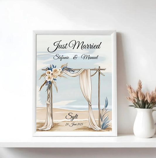 Mock up Poster mit weissem Rahmen