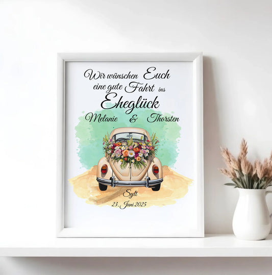 Mock up Poster mit weissem Rahmen