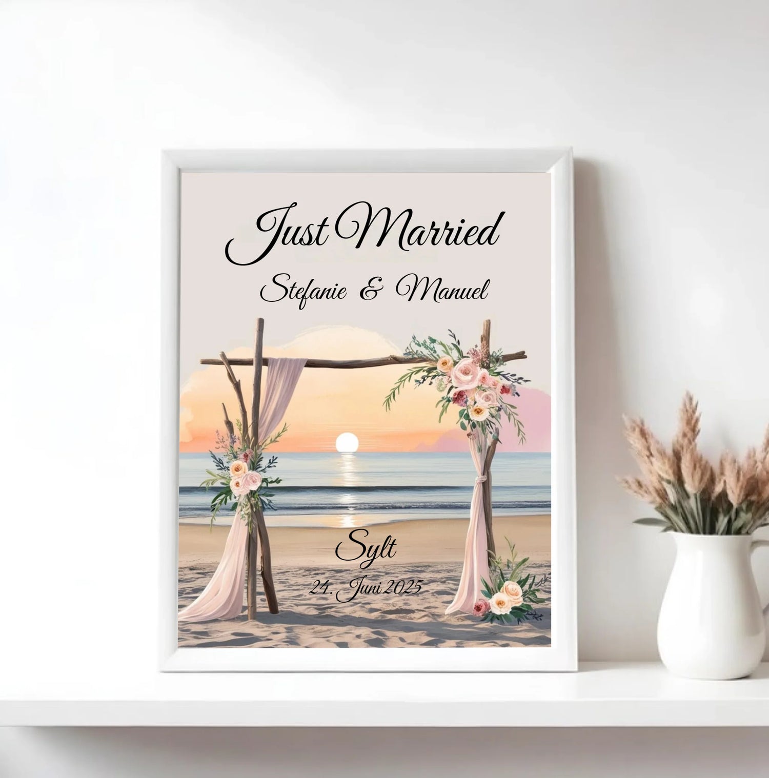 Mock up Poster mit weissem Rahmen