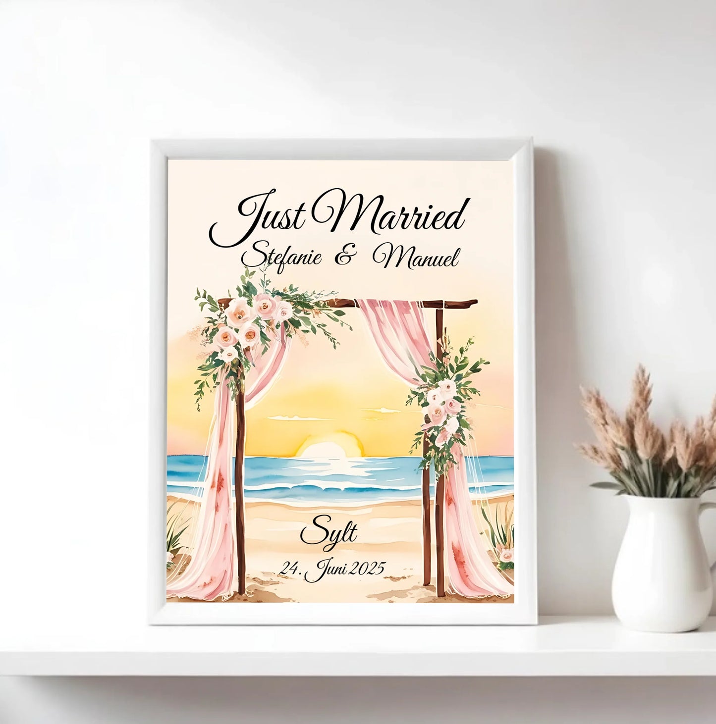 Mock up Poster mit weissem Rahmen