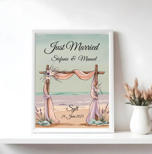 Mock up Poster mit weissem Rahmen