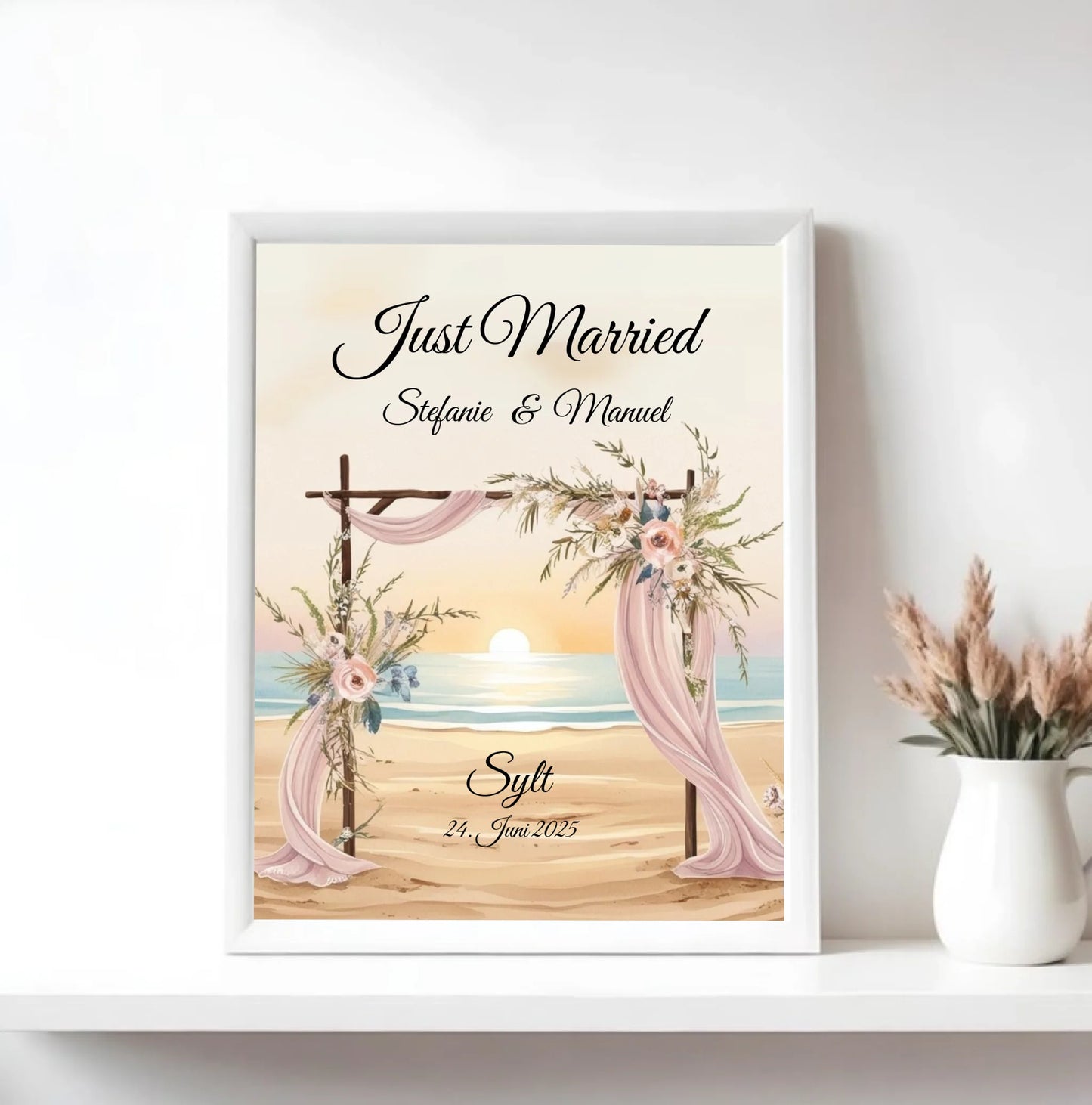 Mock up Poster mit weissem Rahmen