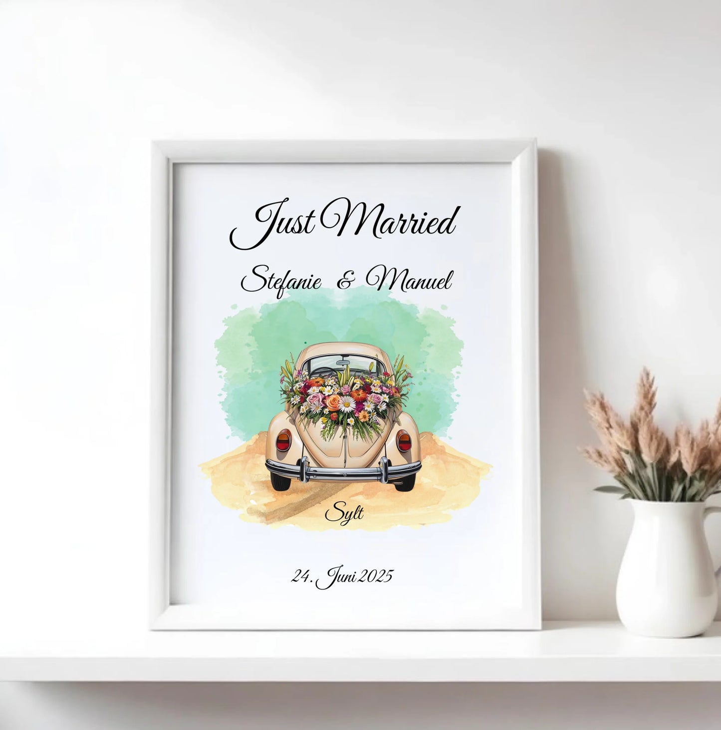 Mock up Poster mit weissem Rahmen