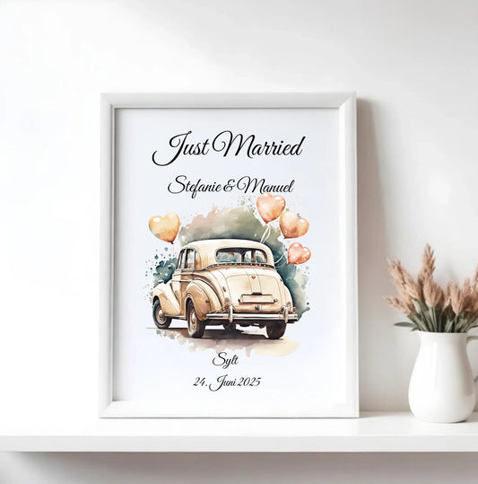 Mock up Poster mit weissem Rahmen